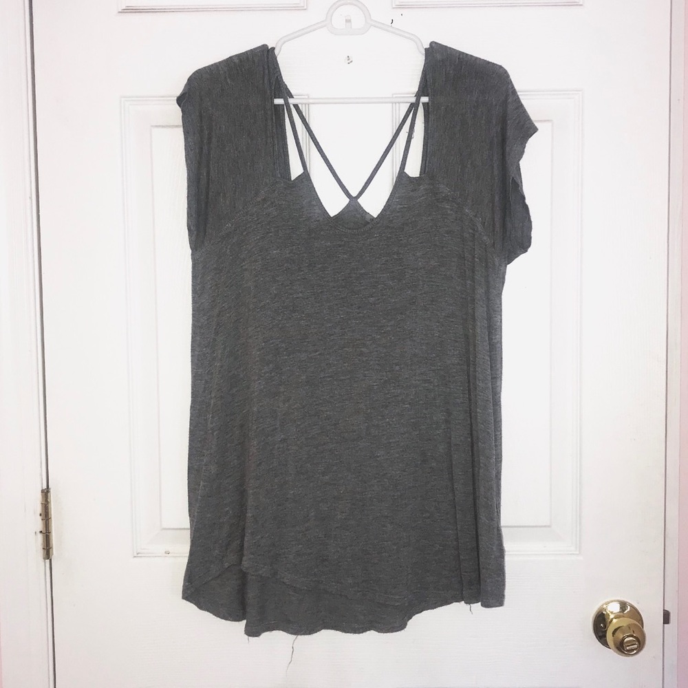 Gray blouse/shirt